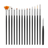 Emigel - Nail Art Brush - Pack of 15 Pcs